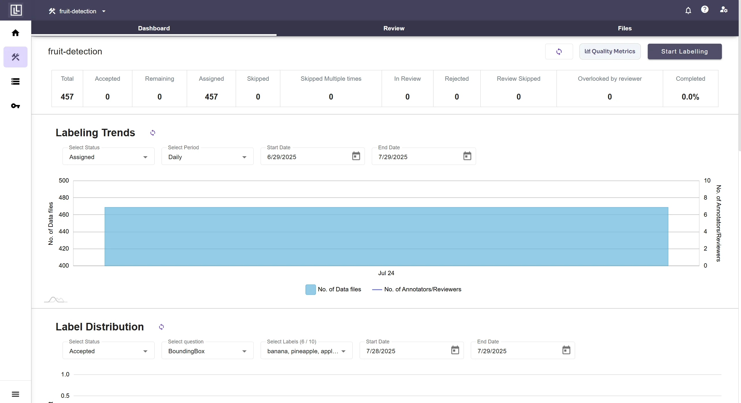 Reviewer interface