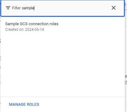 Grant role to service account
