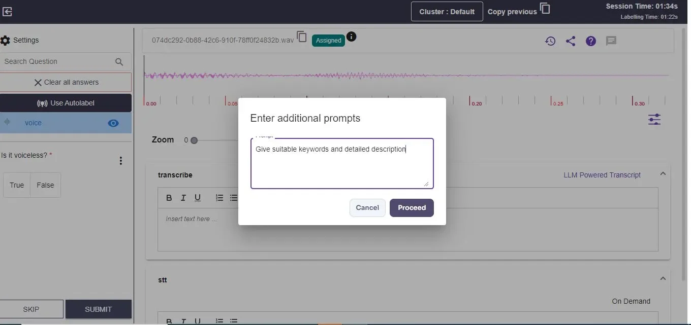 LLM Powered Transcript Prompt