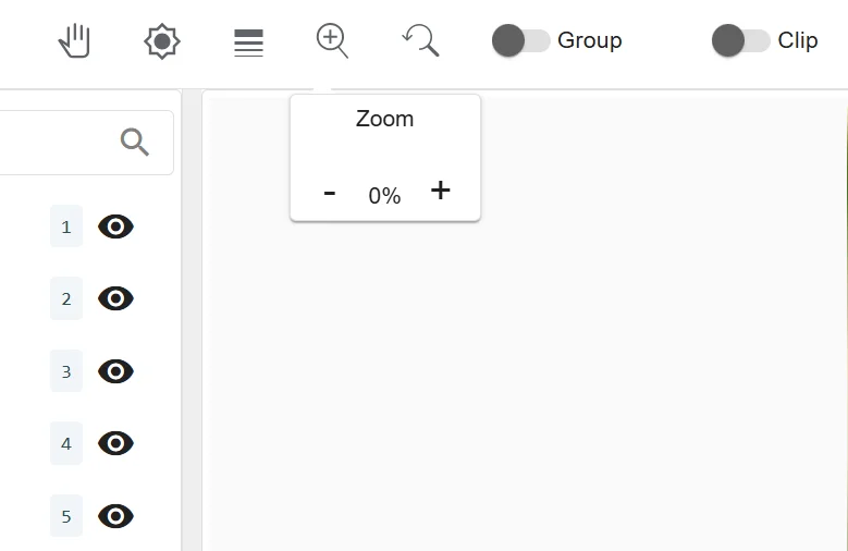 Zoom controls