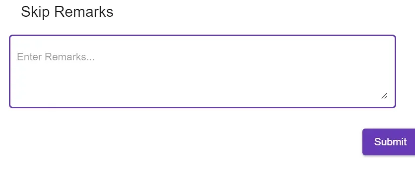 Skip Option