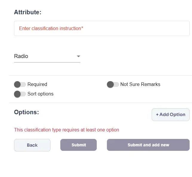 Audio attribute interface 1
