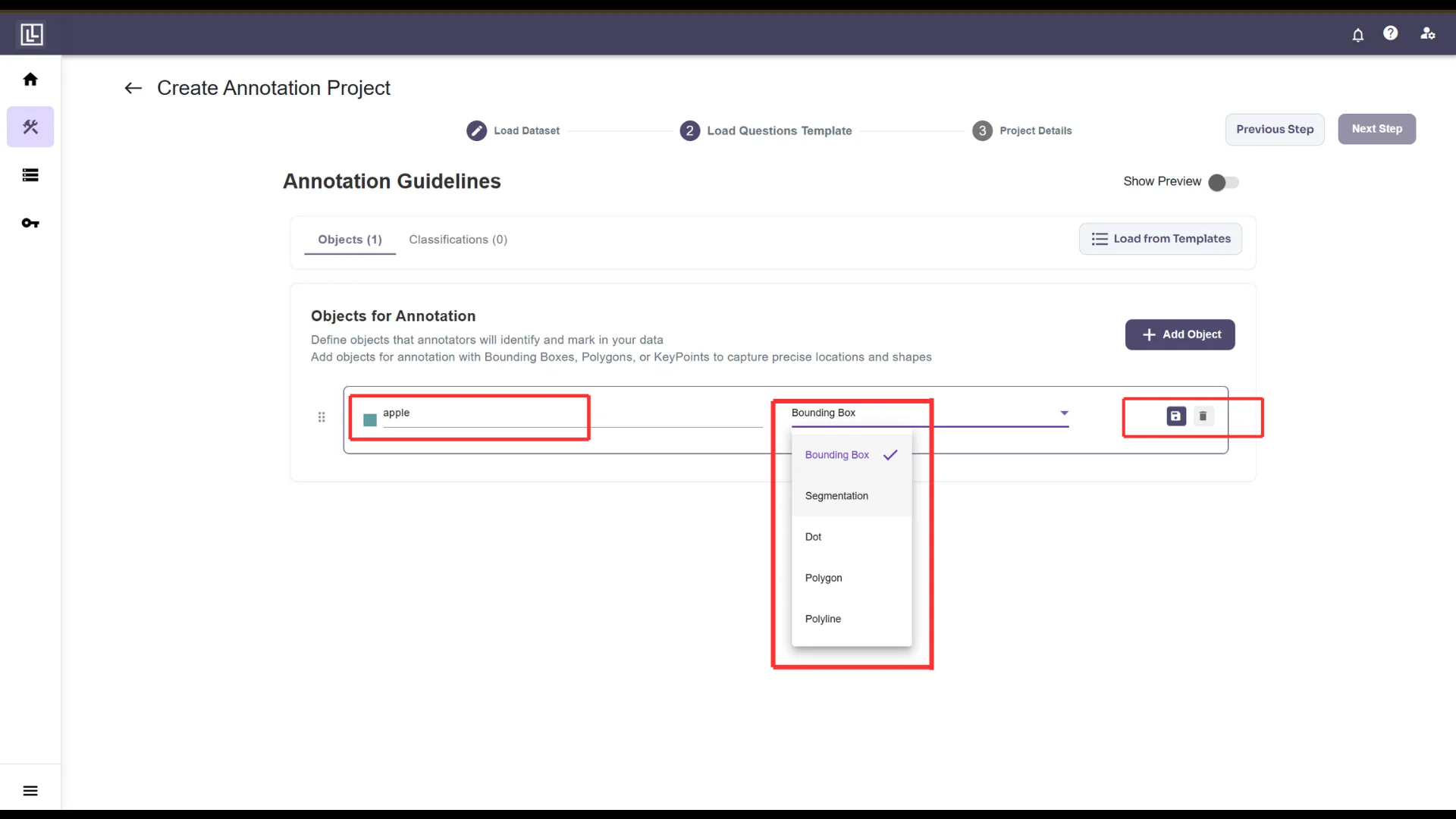 Add object interface