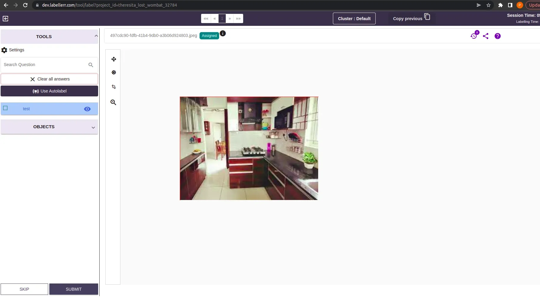 Image under annotation