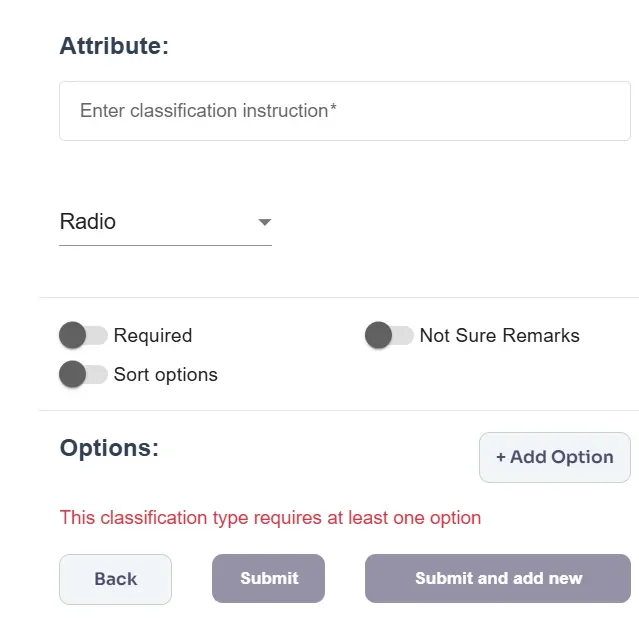 Video attribute interface 1