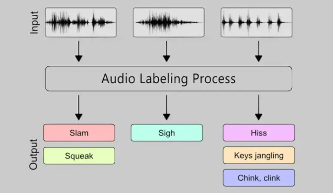 Audio labelling process