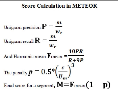 Meteor Score