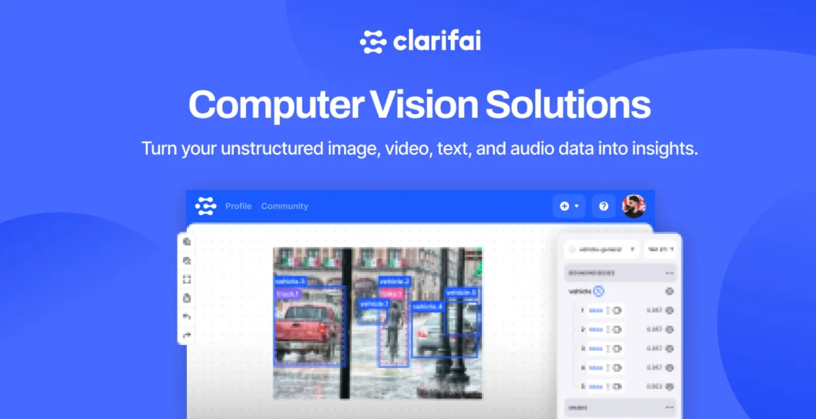 Clarifai video analytics