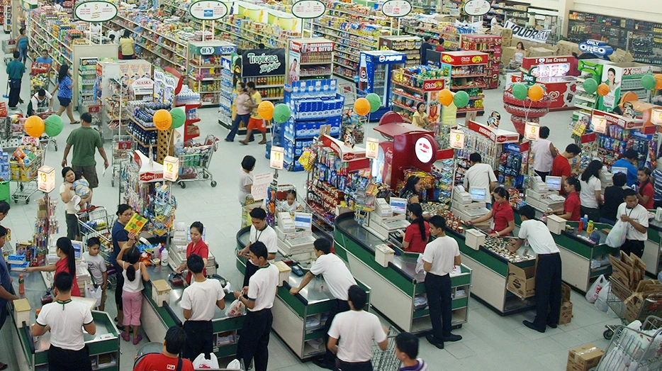 crowded market