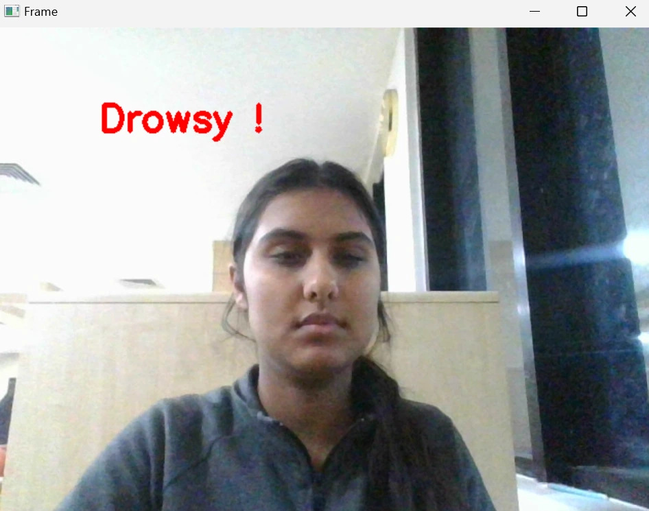 Drowsy Detection Result