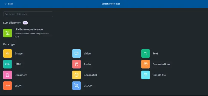 Creating a project in LabelBox