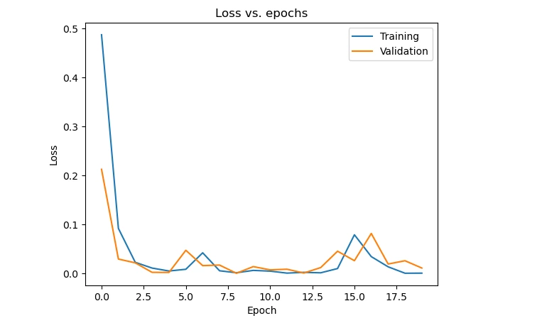 loss vs epoch