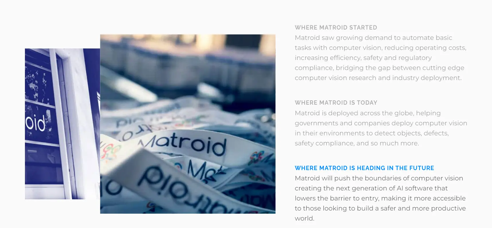 Webpage of Matroid