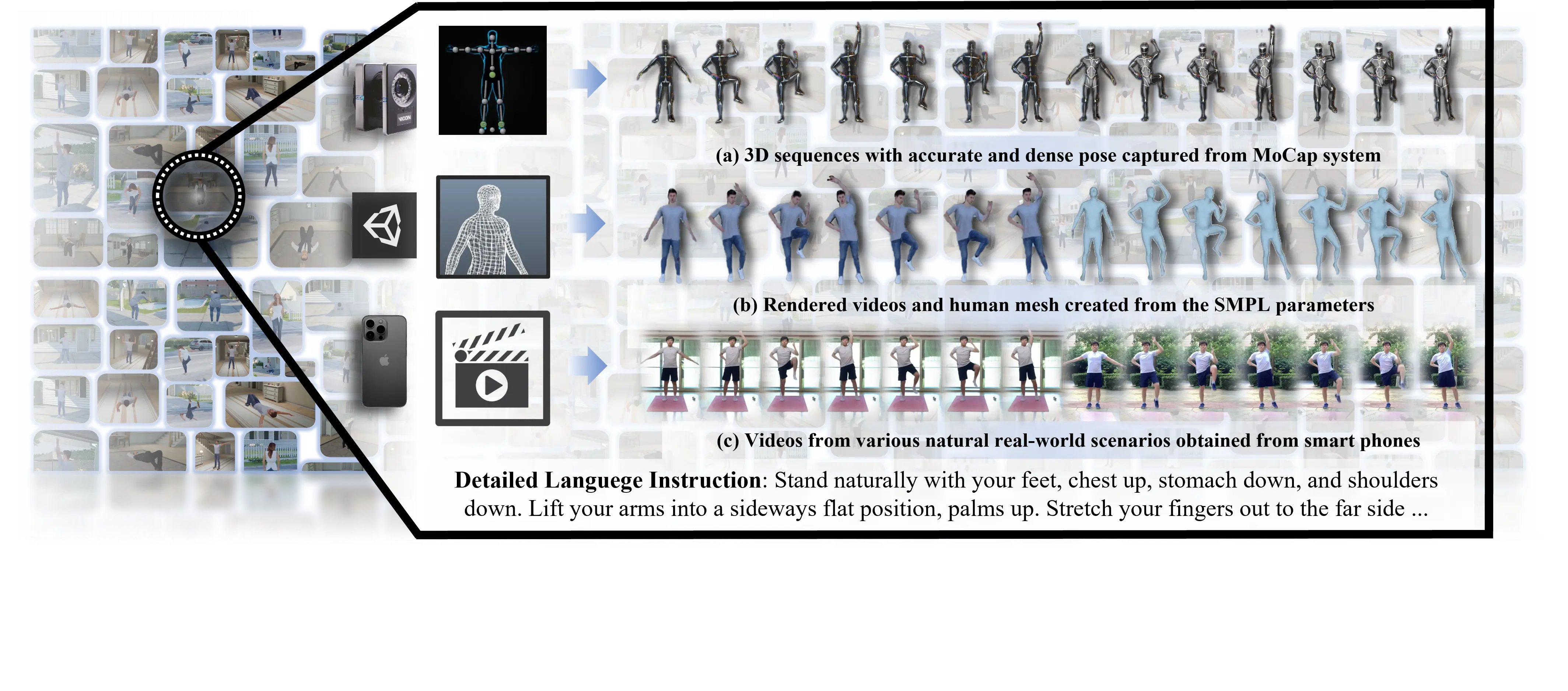 Figure: Sample for Flag3D Dataset