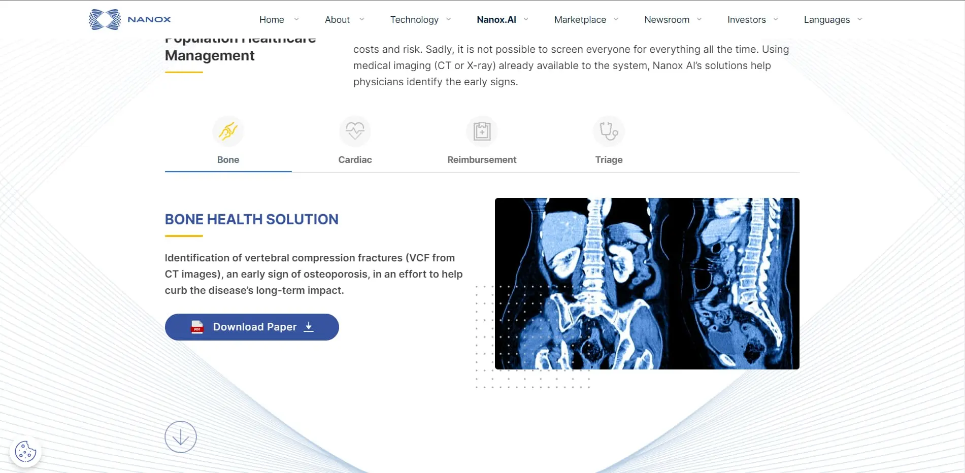 Nanox AI-based solution for Medical Imaging